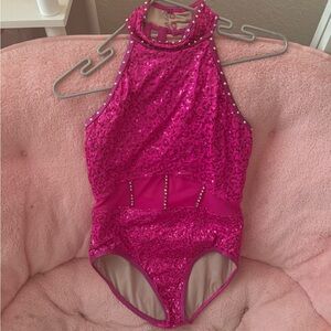 Balera Hot pink Small Adult costume stoned